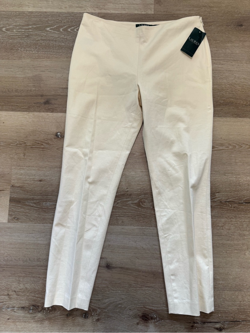 Ralph Lauren Cream Straight-Leg Women’s Trousers